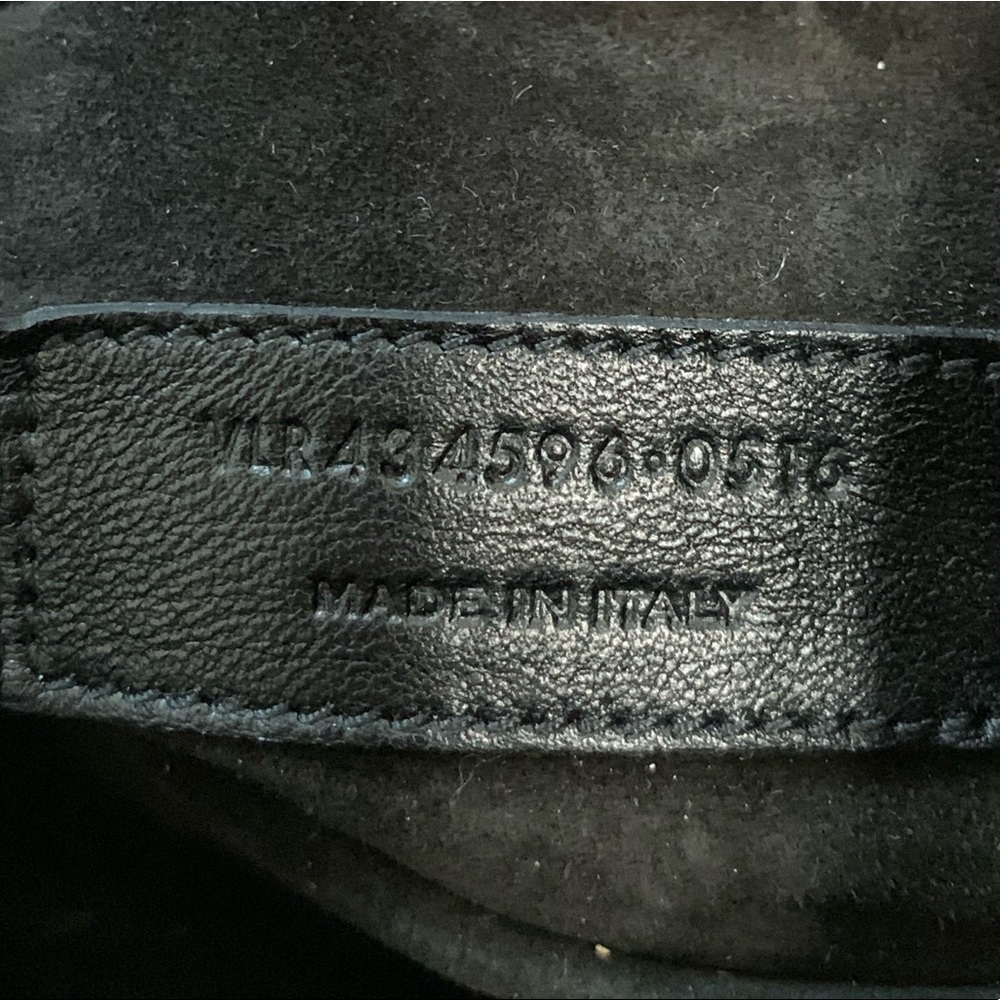 SOLD Saint Laurent Python Suede Bucket Bag - Picture 7 of 8